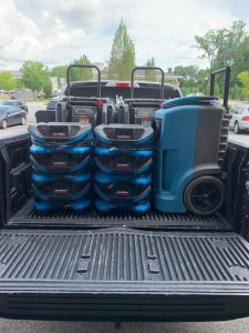 dehumidifiers in a truck