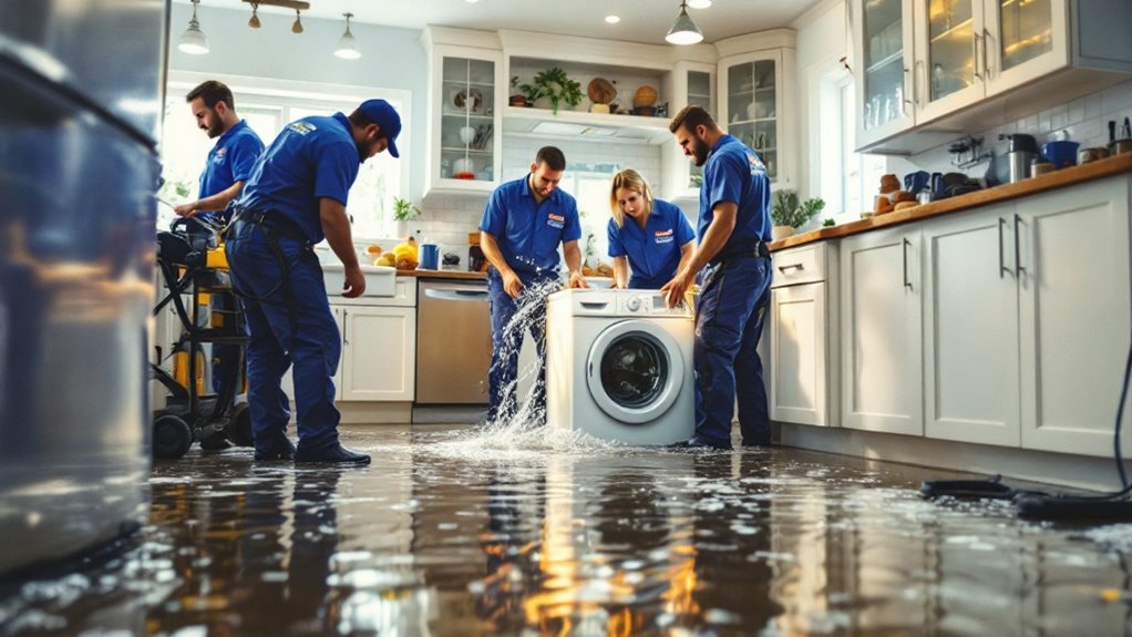 appliance malfunction flood remediation