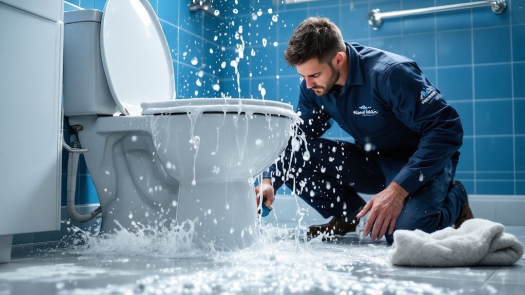 overflowing toilet emergency response