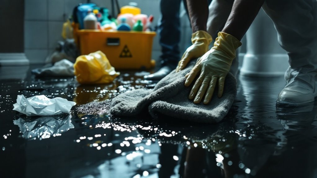 black water cleanup procedures