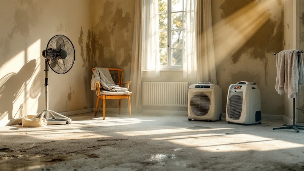 drying affected areas quickly