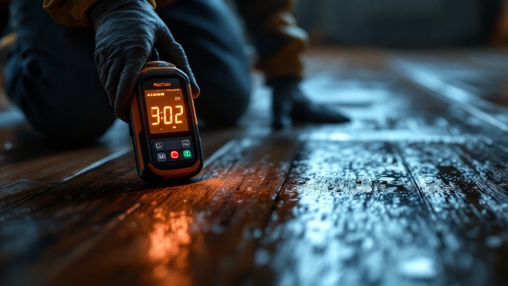 moisture detection in materials