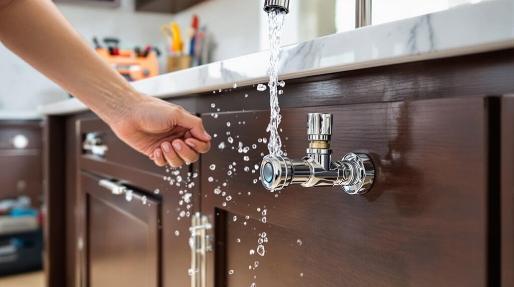 shut off water quickly