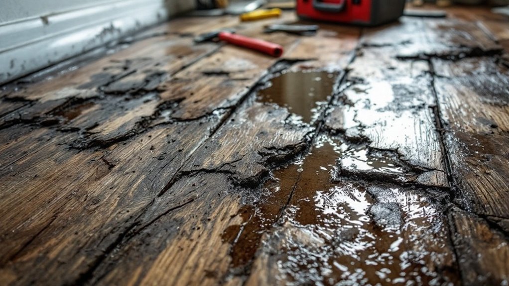 water damage flooring effects
