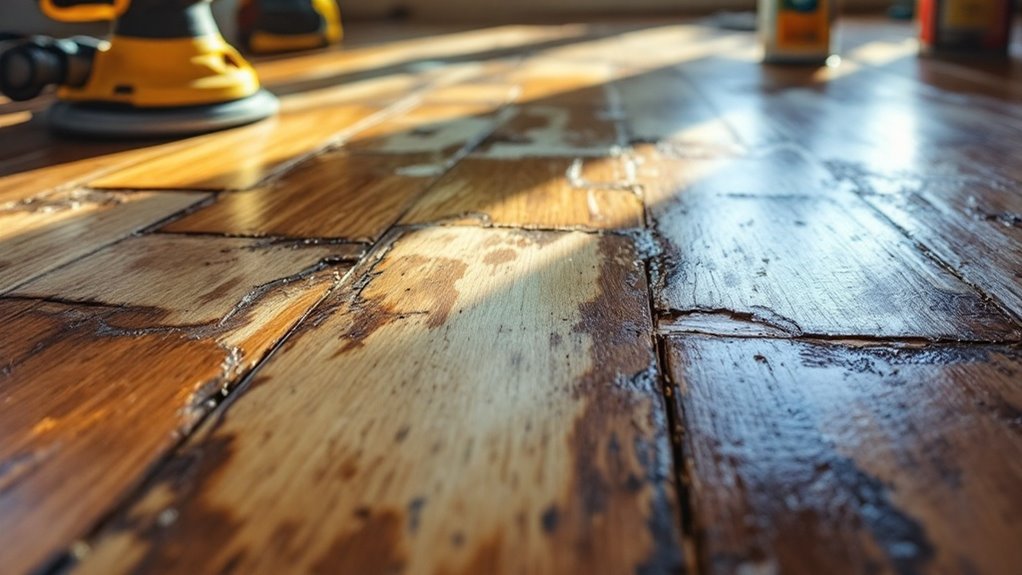 water damage hardwood effects